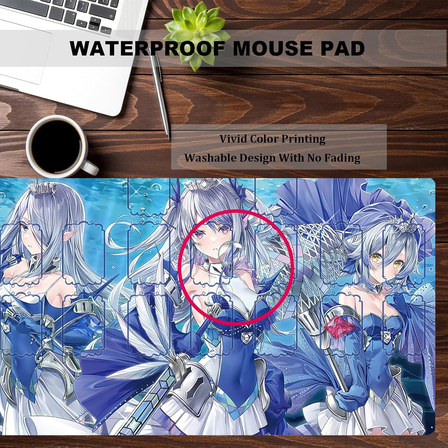 ygo Tearlaments playmat Duel Mat Gaming Competition Pad Mat Card Binder Deck 23.6x13.7in