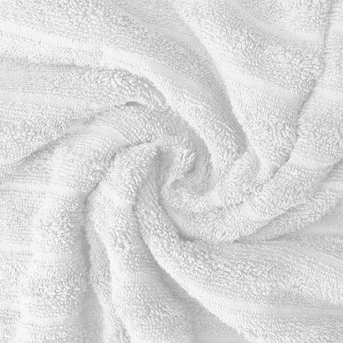 Miniatura 7 de DAN RIVER Juego de 2 toallas de baño de 550 GSM, ultra suaves y altamente absorbentes, con diseño de interruptor de velocidad, toallas de baño