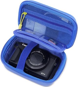 ProCase Hard Shell Digital Camera Case for Canon G7X Mark III Mark II, Sony Cybershot, PowerShot SX740, Ricoh GR III, Kodak Pixpro, Compact 4K Vlogging Small Cameras Travel Carrying Storage Bag -Blue - Amazon.ae Price Tracker