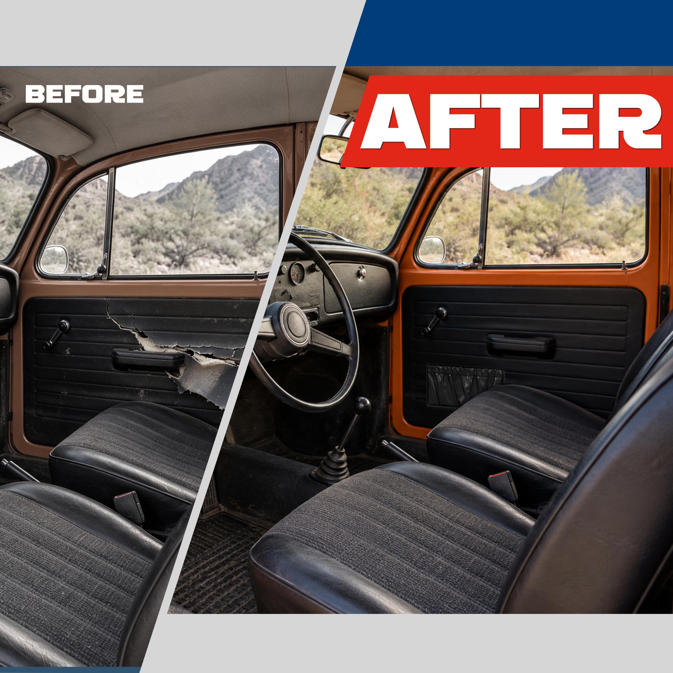Amazon.com: KUAFU Door Panels Compatible with 1965-1977 Volkswagen