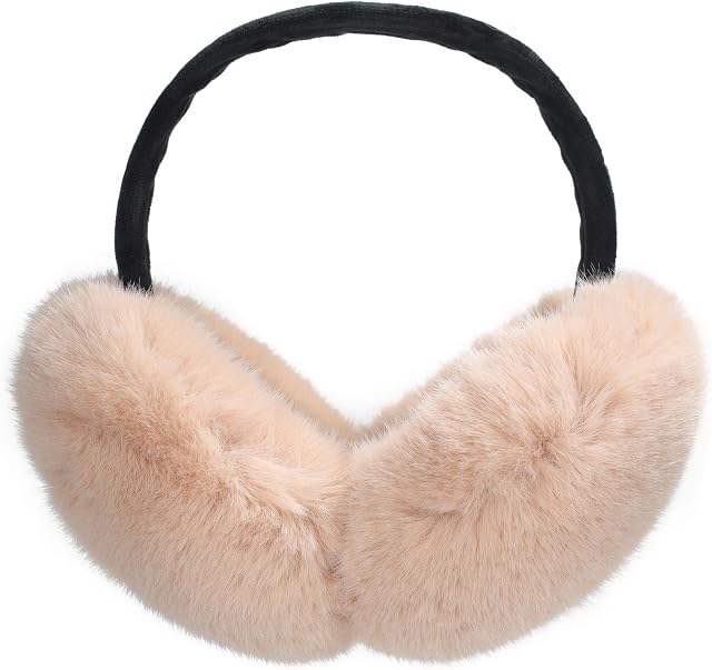 ZLYC Womens Girls Winter Fashion Adjustable Faux Fur EarMuffs Ear Warmers