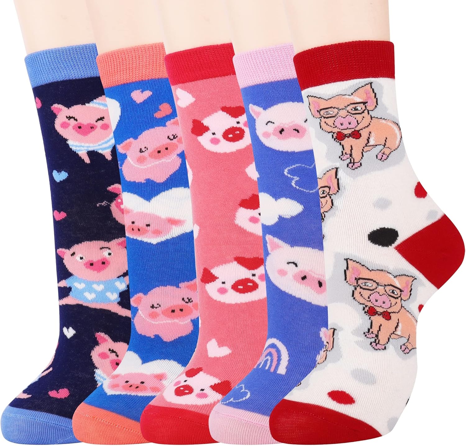 Jeasona Women's Cute Socks Funny Christmas Birthday Gifts for Women Mom Teenage Girls