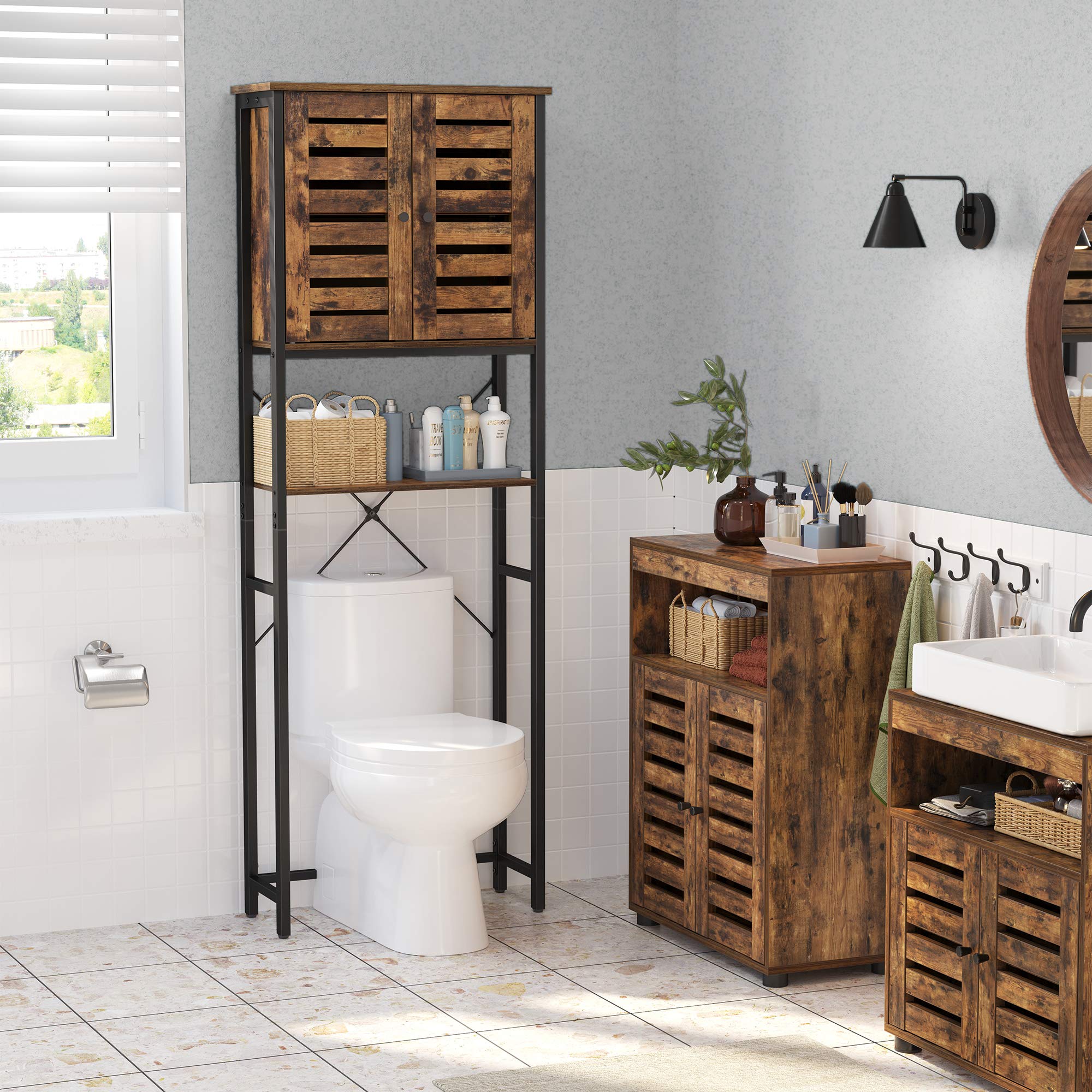 VASAGLE COBADO OverTheToilet Storage, Bathroom Organizer