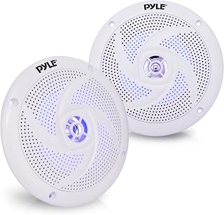 Pyle Outdoor Lautsprecher Box – wasserdichte Box Outdoor Speaker – Outdoor Musikanlage mit LED-Lichtern als Boot, Auto & Pool Lautsprecher, Aufbaulautsprecher 180 Watt als 2-Wege Lautsprecher Passiv