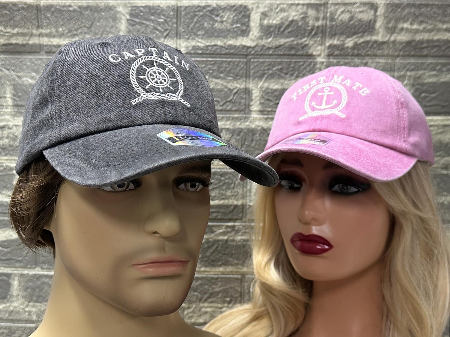 Embroidered Matching Hats for Bride Groom Hubby Wifey Grandma Grandpa Unccle Auntie Mom Men and Women - Image 6