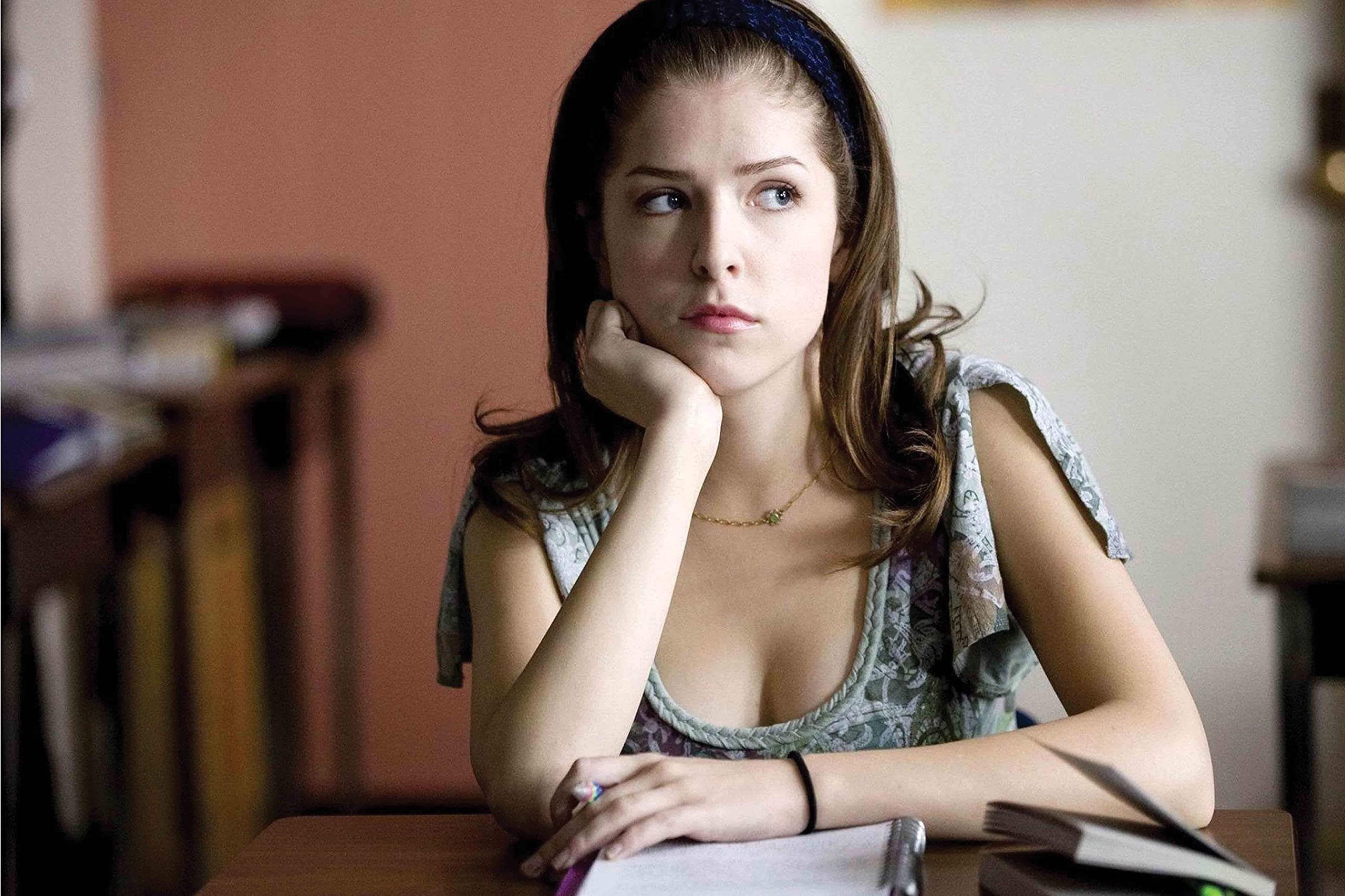 English Heroine Sticker Poster|Anna Kendrick Poster|Actress|Poster for Hostel/Studios/Theatre|Wall Poster|Wall Posters for Decoration|Room Decor|Decorative Poster|Self Adhesive Wall Sticker Poster