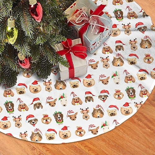 Vista 68 de Cute Gingerbread Candy Christmas Tree Skirt 30 Inches Pink Santa Tree Skirts Farmhouse Xmas Tree Mat Ornaments Decorations
