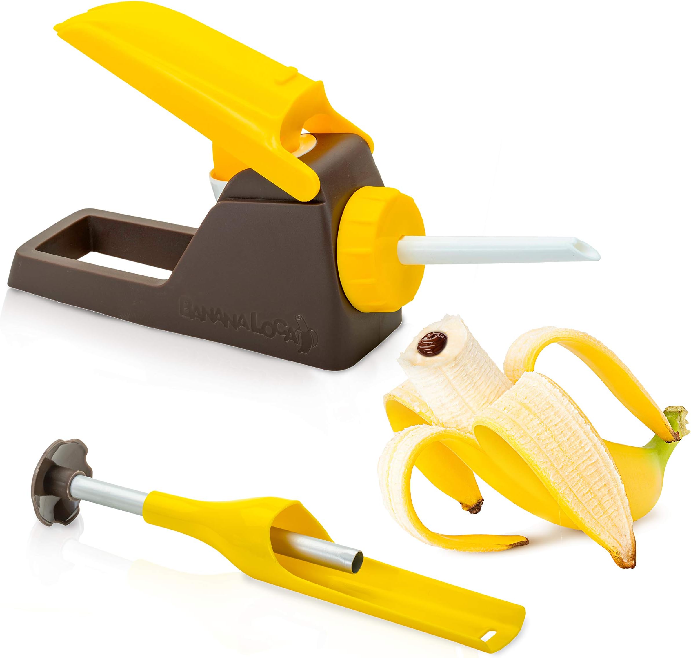 Banana Loca® Kitchen Gadget - Core & Fill A Banana While Still In Its Peel