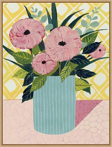Miniatura 19 de Amanti Art Framed Canvas Wall Art 24x18 Retro Bouquet I by Grace Popp, Framed Wall Art Canvas, Flowers Artwork, Traditional Decor, Medium Poster