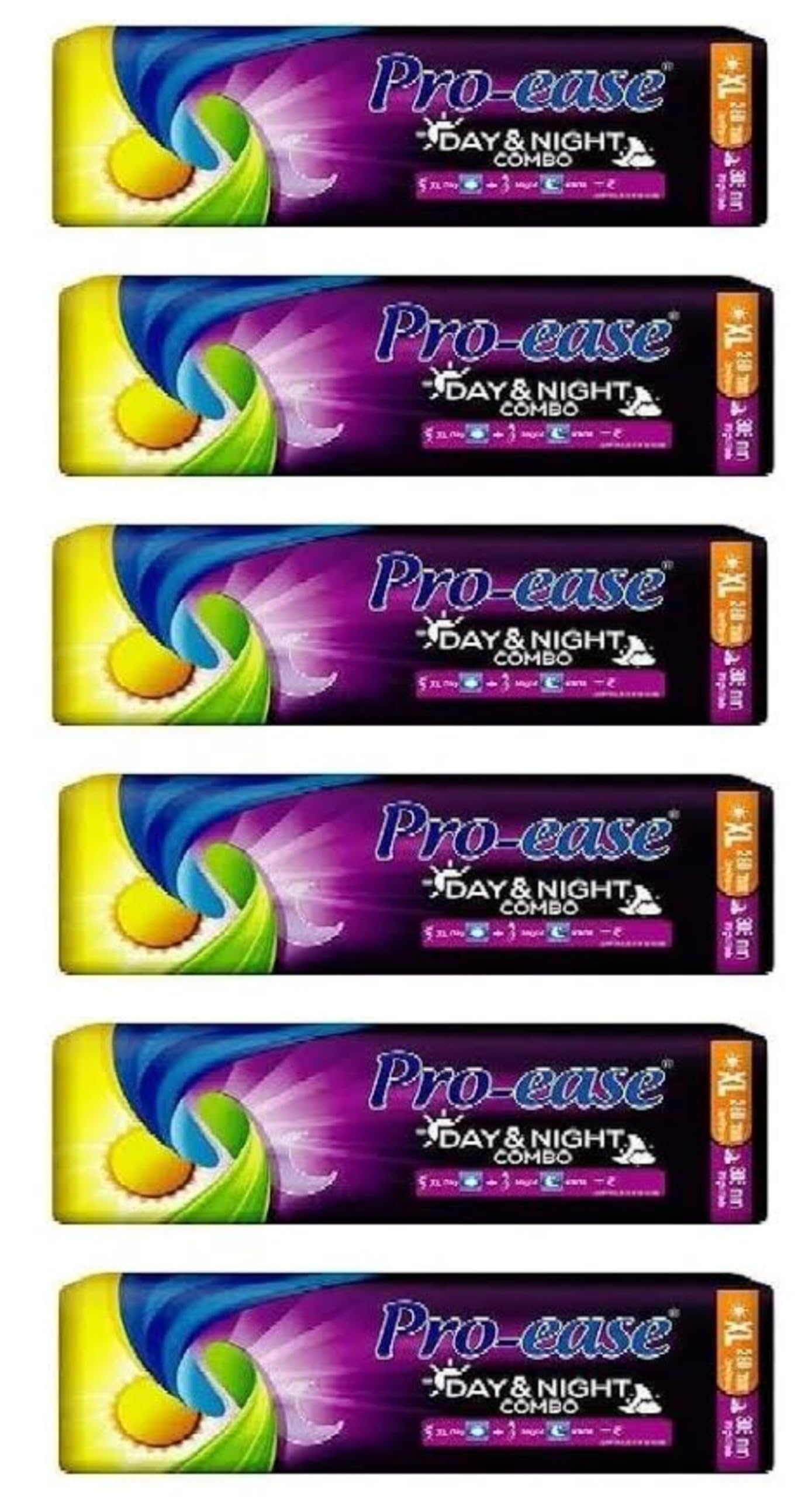 Pro Ease XL With Extra Night Pads 5 XL Day + 2 Night Pads = 7 Pads For Women (Pack Of 6) (B0DCQ6NVTP) Amazon Price History, Amazon Price Tracker