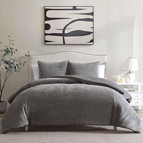 Riverbrook Home Nantes 3-Piece Comforter Set, Gray, King