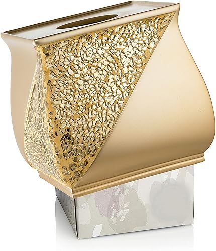 Miniatura 5 de Zahari Home Sinatra - Caja de pañuelos cuadrada para baño, dormitorio, sala de estar, champán