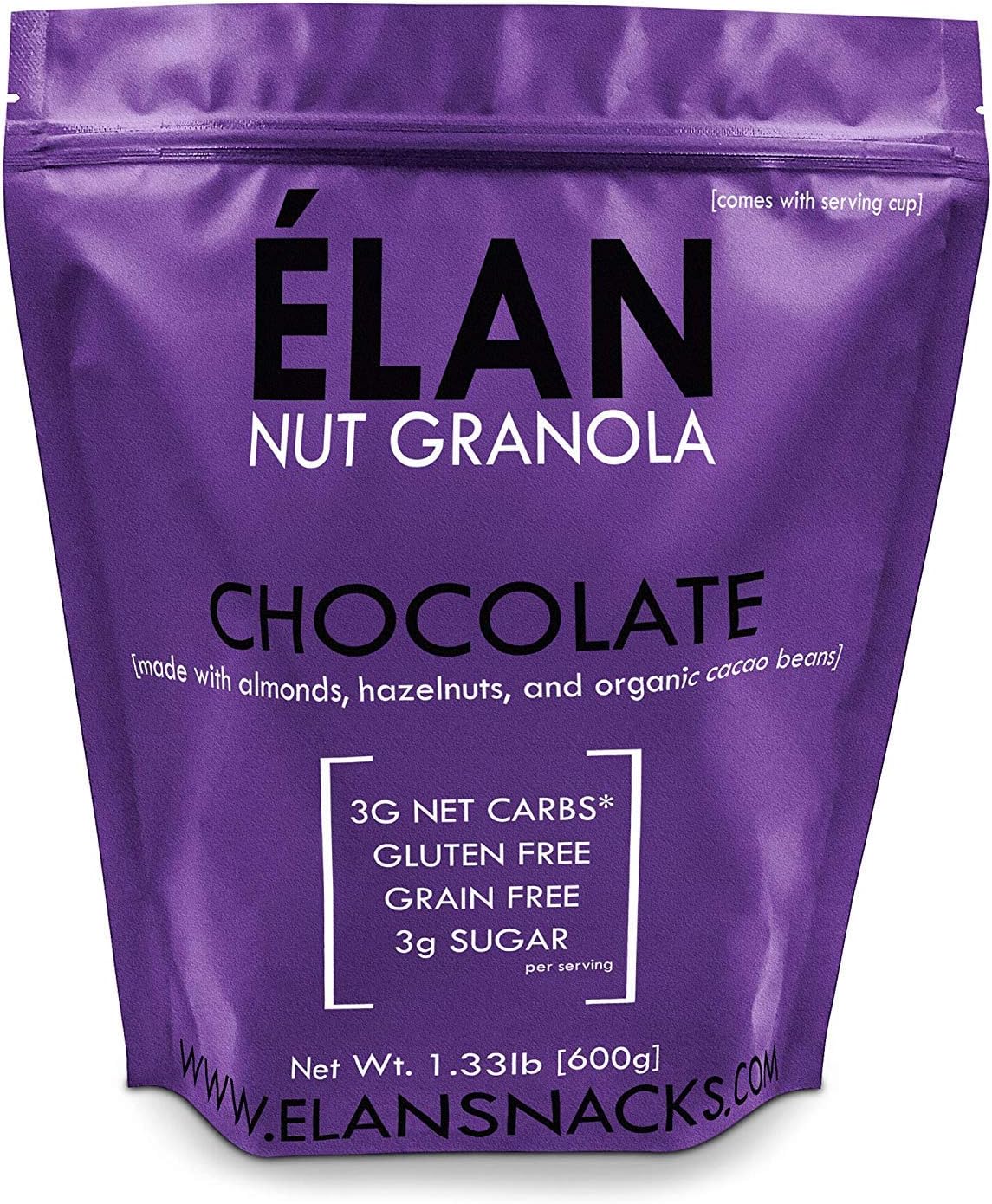 Granola Bakery - Keto Chocolate Coconut Paleo Granola Cereal, 4g Net Carb, 1.33Lb Bulk - Healthy Low Carb Fat Bomb Snack, Gluten Free, Grain Free, Organic Natural Ingredients