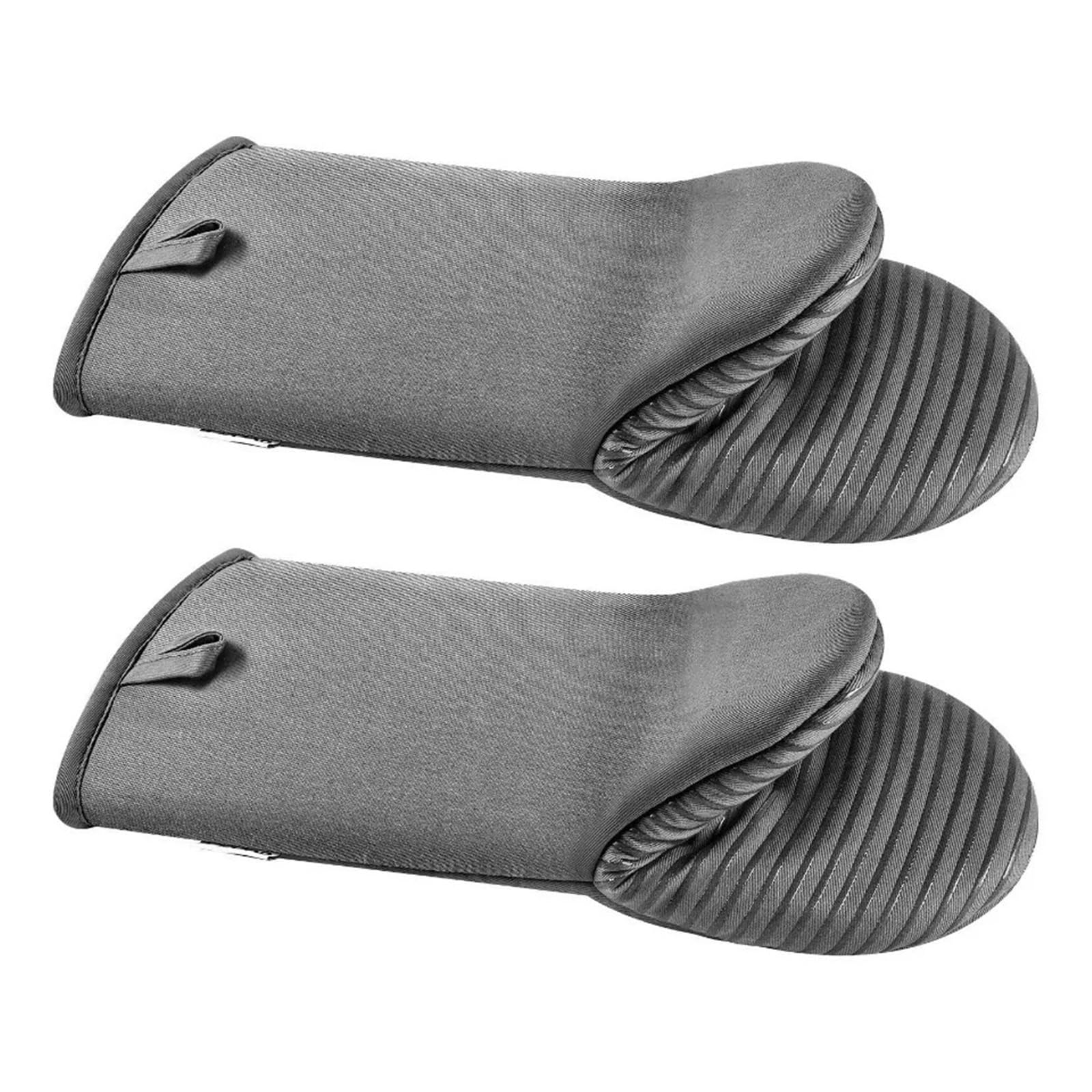 Maniques de Four à Bandes Silicone antidérapantes, Coton Polyester, 1 Paire