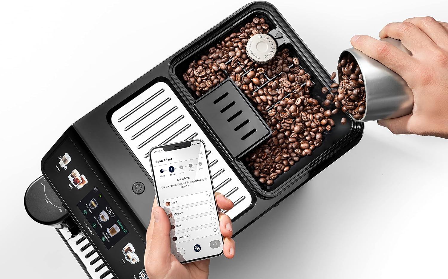 De'Longhi Eletta Explore آلة قهوة أوتوماتيكية بقدرة 1450 وات ولاتيه كريما De'Longhi Eletta Explore آلة قهوة أوتوماتيكية بقدرة 1450 وات ولاتيه كريما