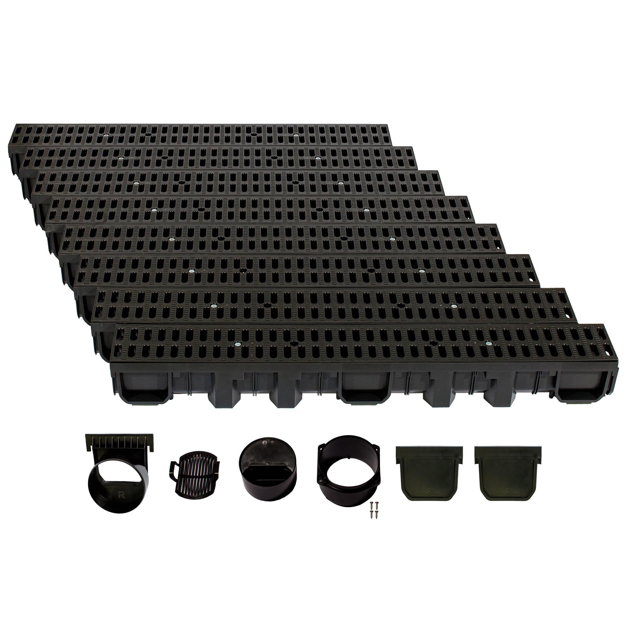 ScarMaxx - Entwässerungsrinne Set - Bodenrinne - Stegrost Classic Schwarz - Bild 74 von 91