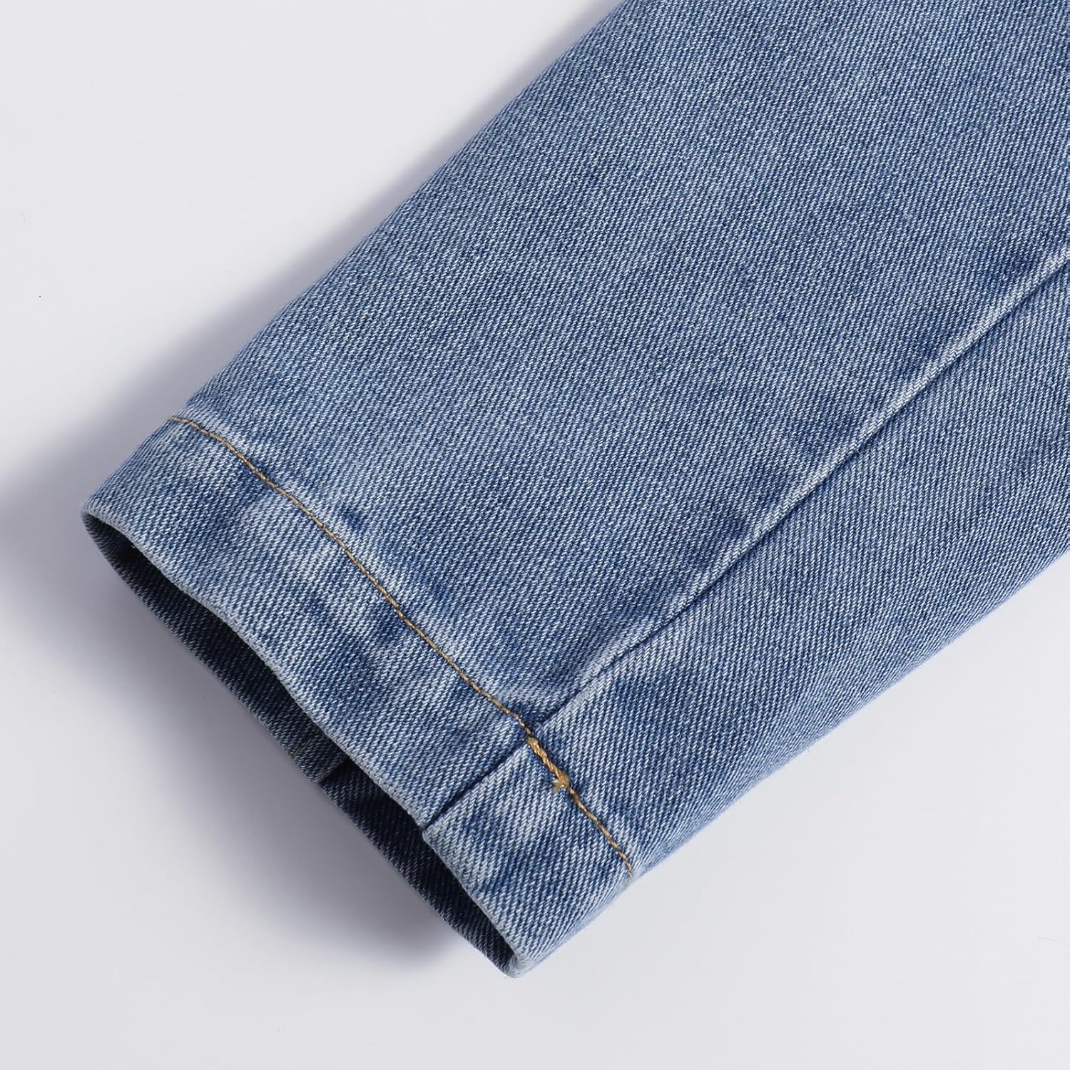 Women's Rhinestone Denim Suit Business Casual Pointed Collar Lapel Front Pocket Fall Winter Denim Jacket