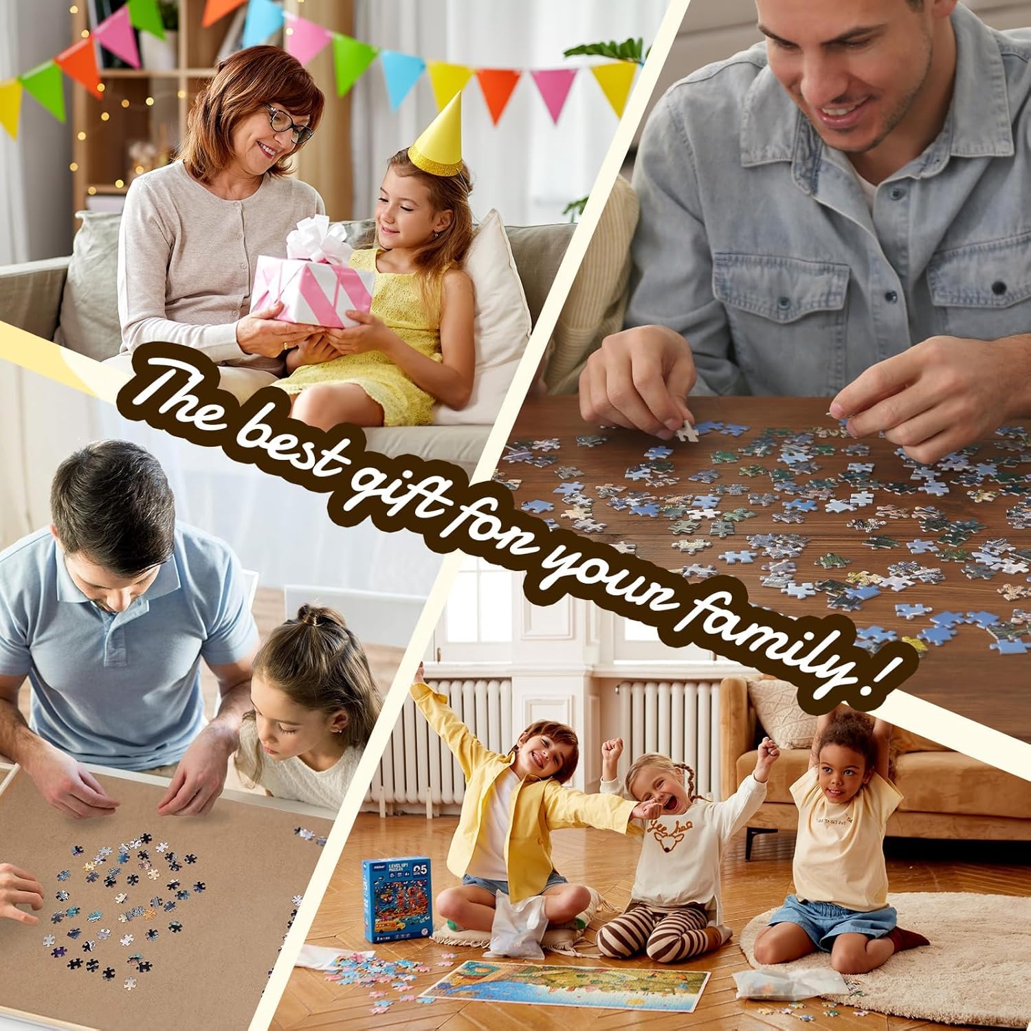 Personalized Custom Puzzles from Your Photos – Glossy Finish, 1000 Pieces – Customized Jigsaw Puzzle Gift for Valentine's Day, Wedding, Pet, Birthday, Familys, Mother' Day (1000-Vertical)