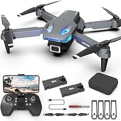 Wipkviey Drone with Camera T28 - Mini Drone 90° Adjustment RC quadcopter 1080P HD, Fpv Foldable Drones for Adults, Drones for kids, Gesture Selfy, Headless Mode, 3D Flip, drone for Beginners