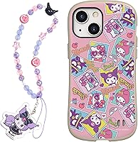 Vista 1 de iFace Kuromi & Baku Bead Strap + Funda de primera clase para iPhone 14 Plus, Poliuretano Termoplástico