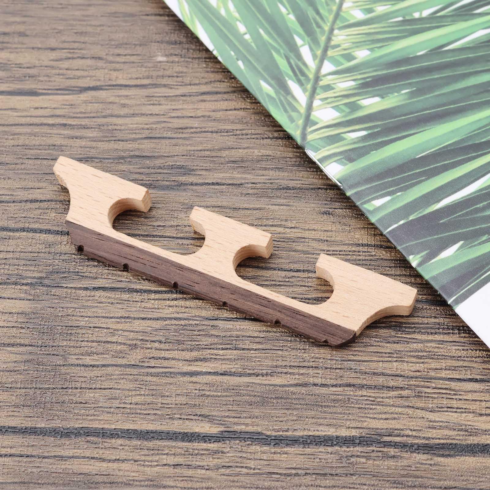 2 x 6-strunowy trójnożny mostek banjo | Klon hebanowy, kompatybilny z ukulele do gitary banjo, akcesoria zamienne do mostków