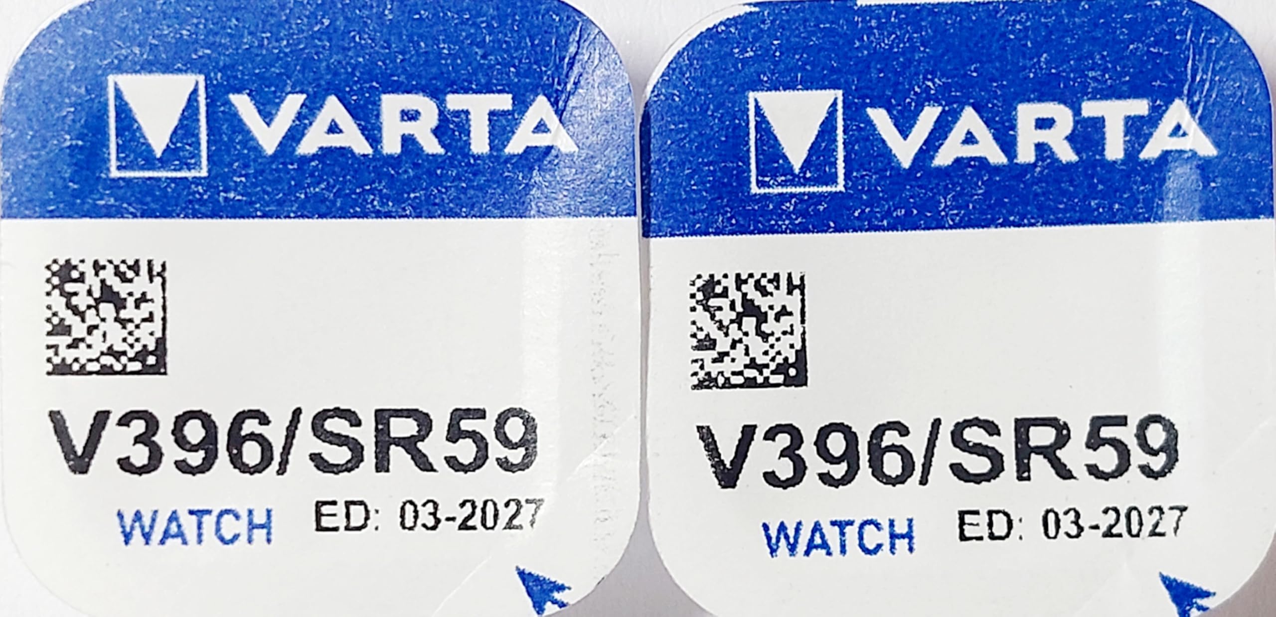 VARTA Lotto di 2 pile al ossido per orologi V396 (SR59) SR726SW