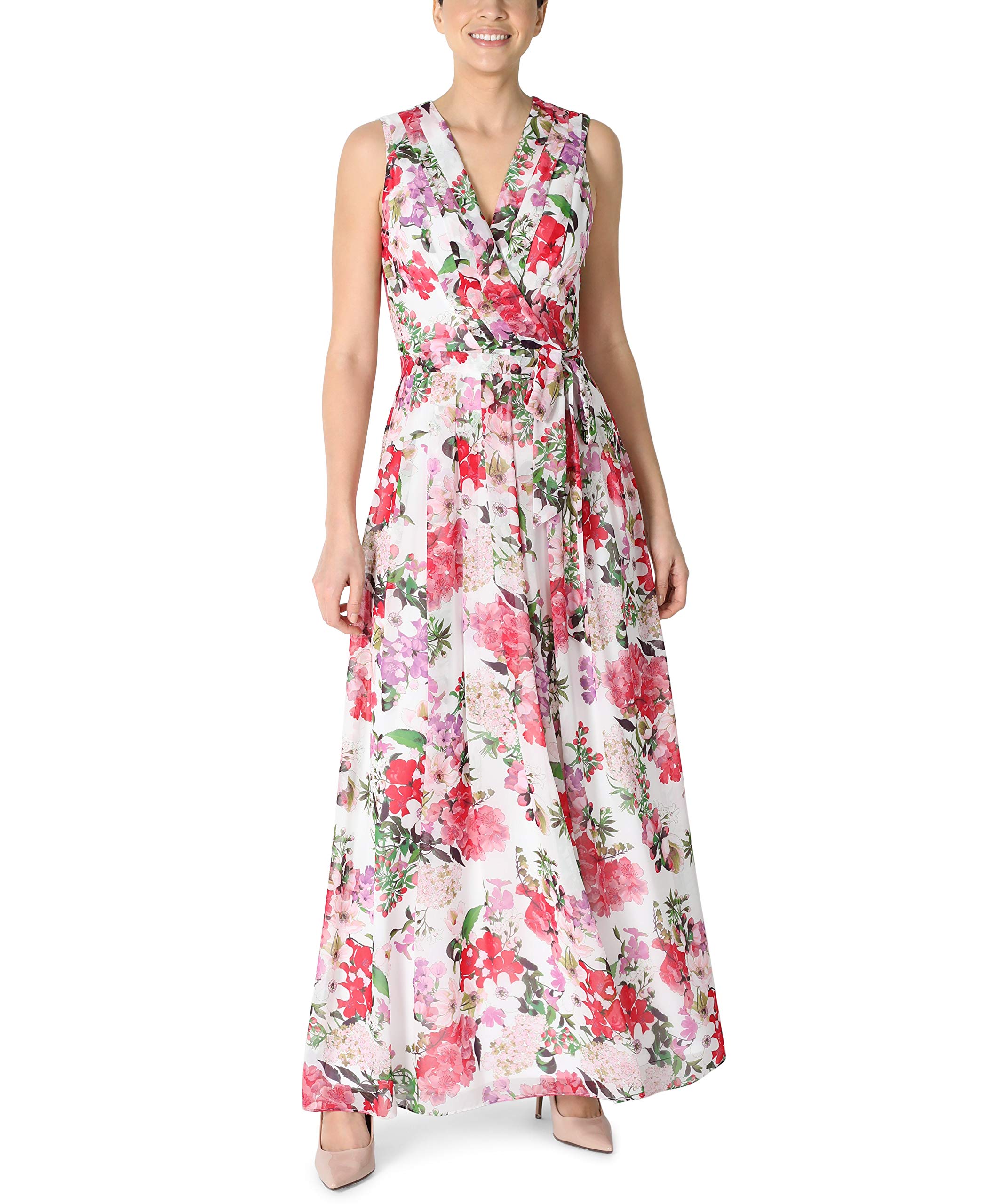 DONNA RICCO　パーティードレス Donna Ricco Cocktail Dress 12 Blue Sleeveless Lined Sheath