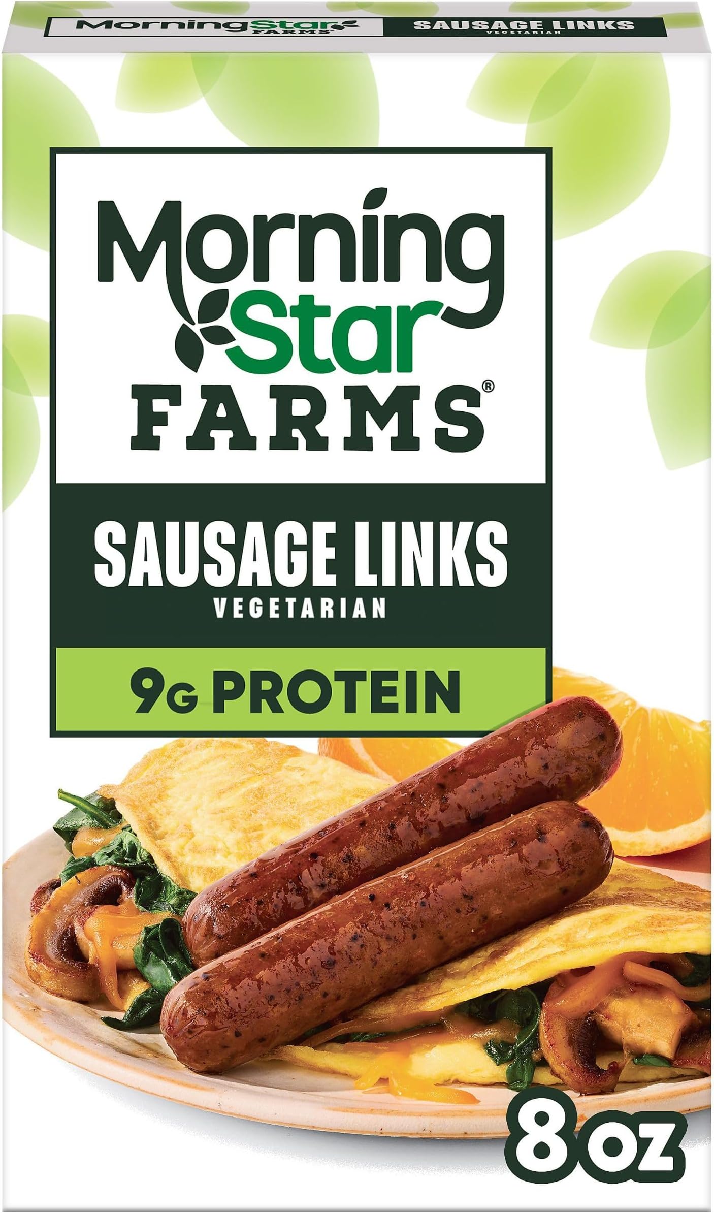 Plant Based Sausage Links, Vegetarian Meat, 8oz