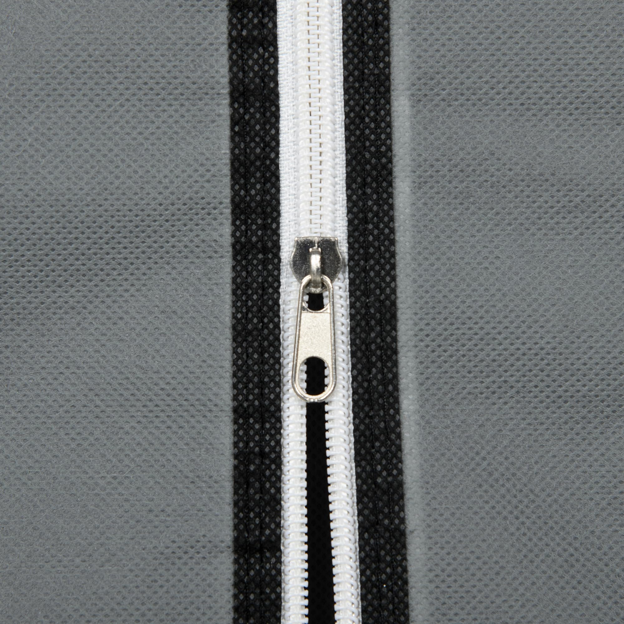 HOMCOM Kleiderschrank Stoffschrank mit Schubladen, Kleiderstange und Reißverschluss, Stoffkleiderschrank Faltschrank für Schlafzimmer, Ankleidezimmer, 102 x 42,5 x 162,5 cm, Dunkelgrau