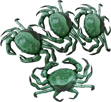 Jet Creations Inflatable Animals 20" Wide Pack of 4 Crab, Supplies Party Favors, Gifts an-CRAB4, Multi