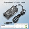 Cargador de laptop 65W 19V 3.42A para Acer Aspire 5 3 1, serie Chromebook 45W | A515-56 A515-55 A515-54 A515-45 A515-46 A515-44 A515-43 A115-31 A517-52 A317-53 A315-24P CB3111 N18Q13 N15Q9 adaptador AC 5