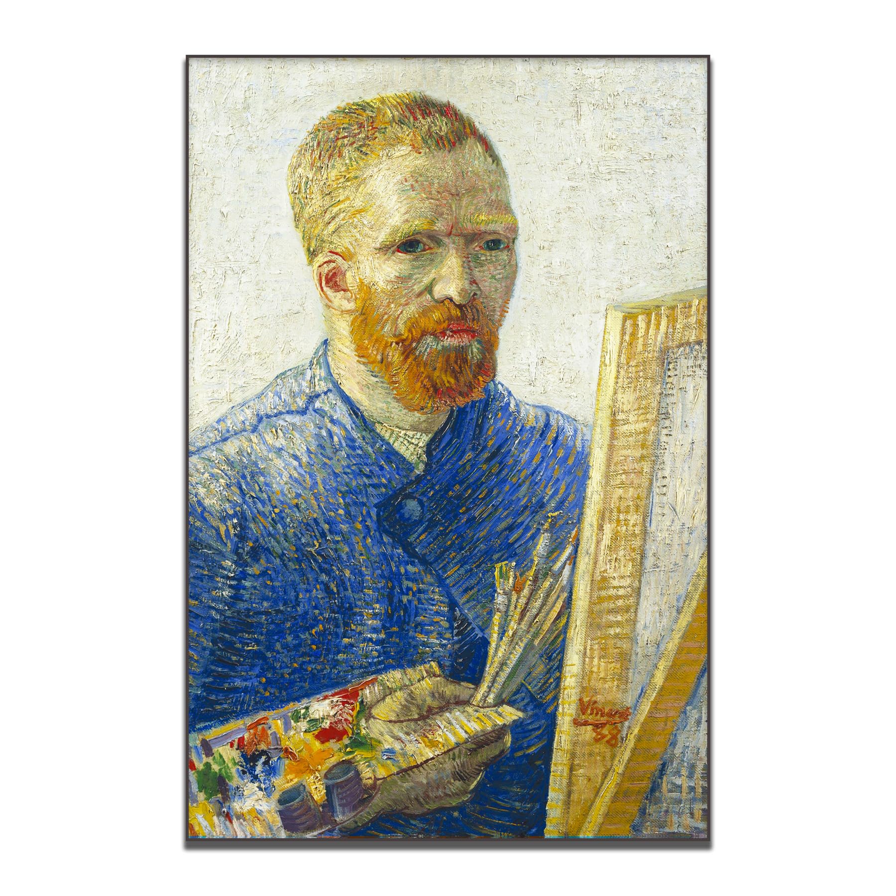 YomcutVincent Van Gogh Art Prints - Self-Portrait Canvas Wall Art - Famous Art Painting Reproductions - Vintage Oil Painting Posters - Bedroom Study Hotel Home Decorate Unframed（12x18in/30x45cm）