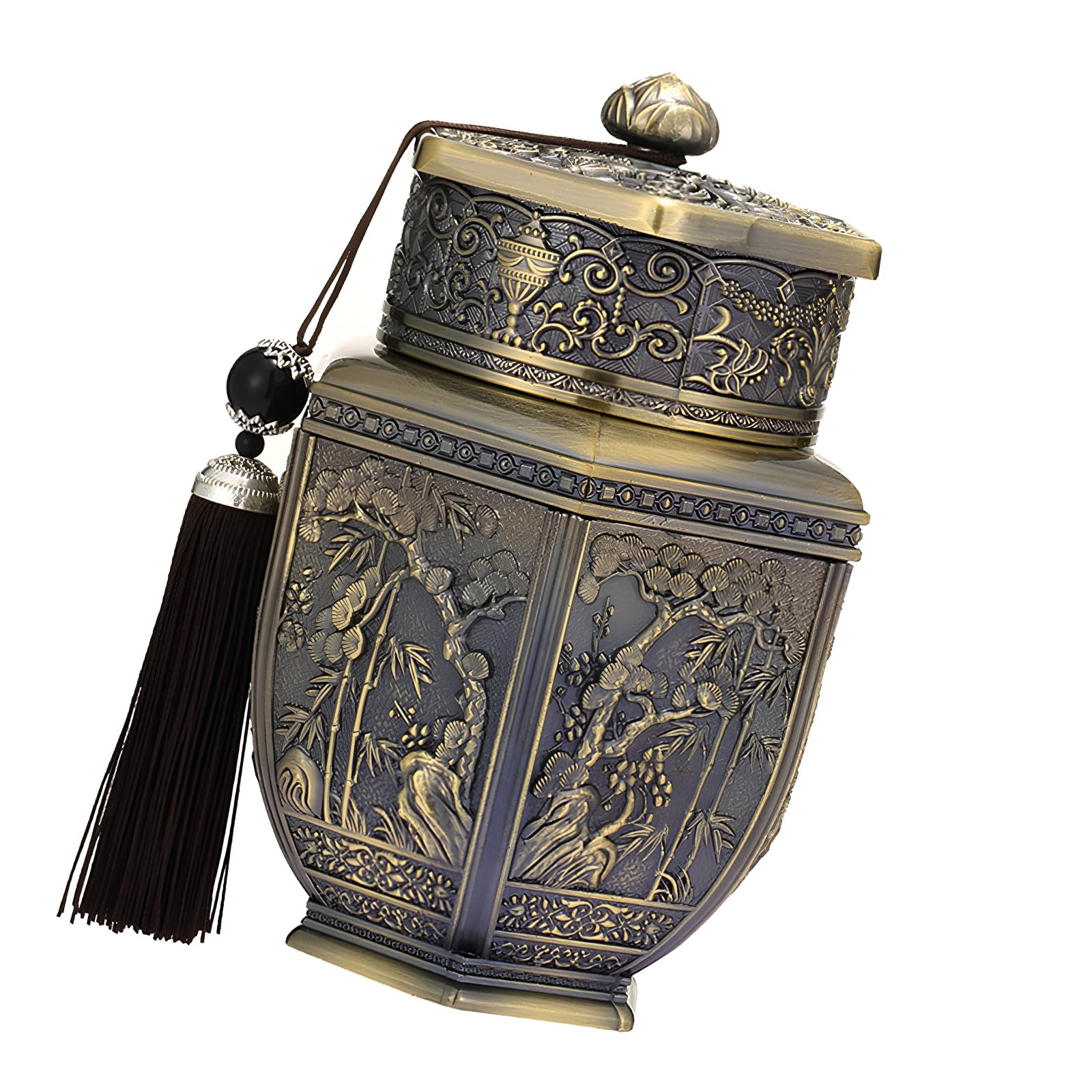 Xjdzineq Practical Metal Tea Candy Canister Salts Shaker Multifunctional Kitchen Storage Jar with Sealed Lid Metal Salts Shaker