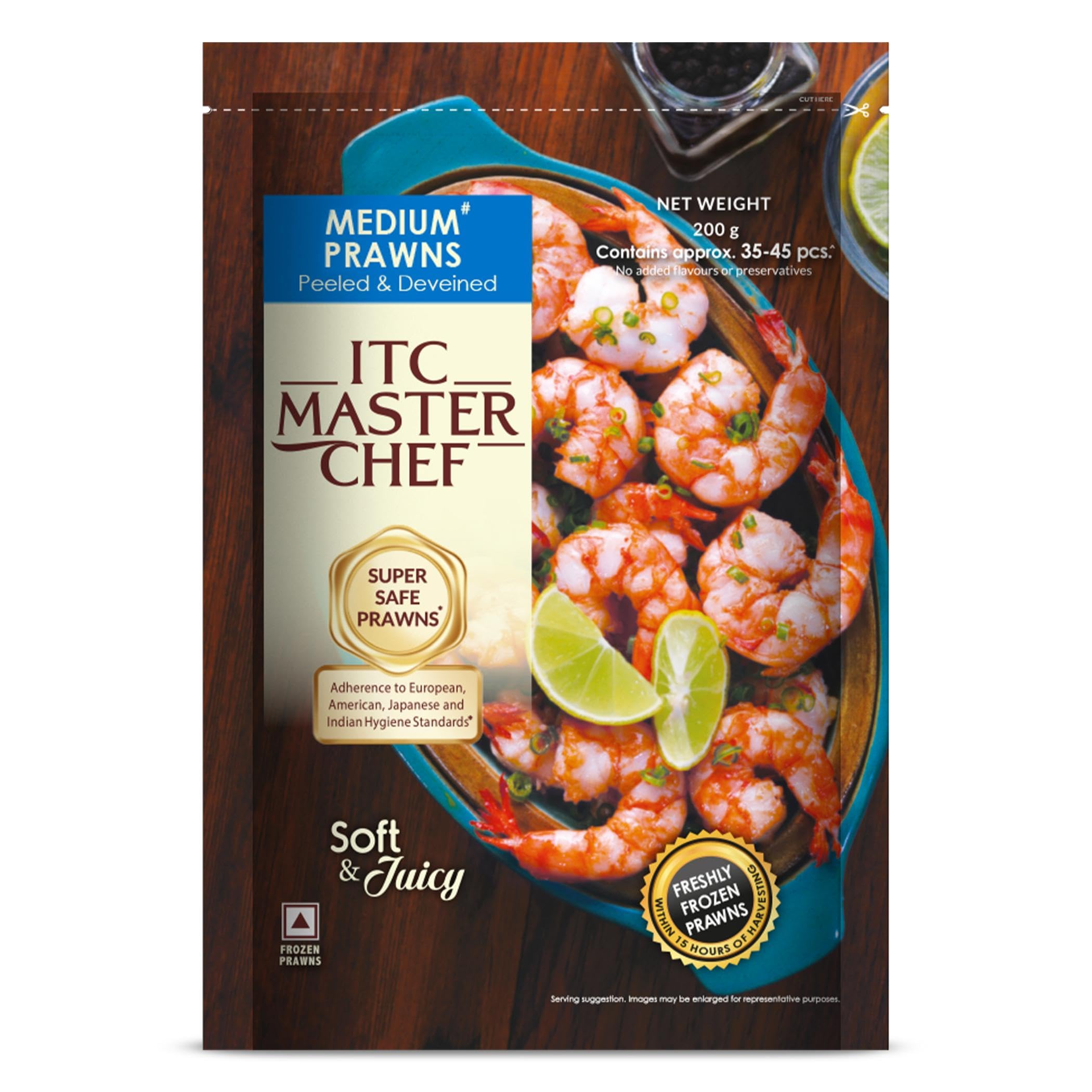ITC Master Chef Medium Prawns, 200 g