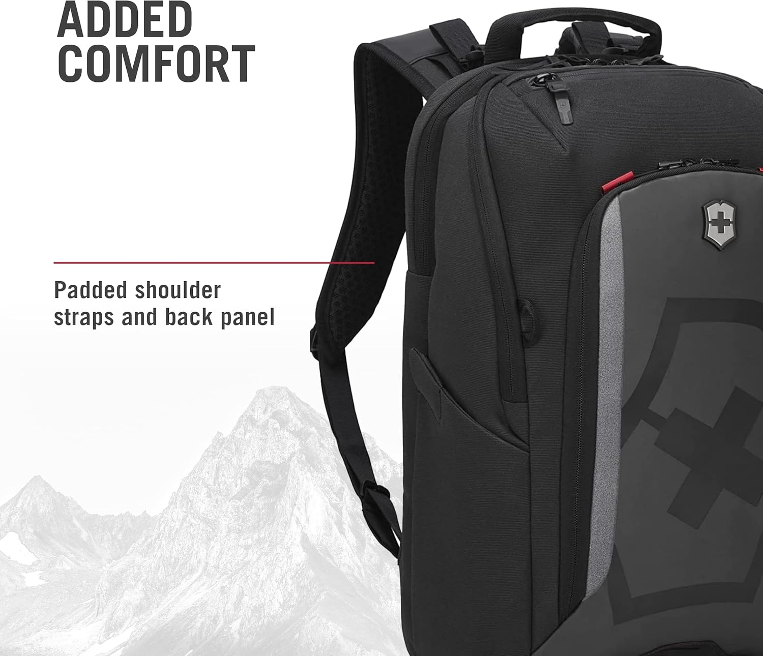 Victorinox Touring 2.0 Commuter Backpack - Professional, Durable 15" Laptop Backpack for Daily Use - Features Waterproof Pouch - 21 Liters, Black
