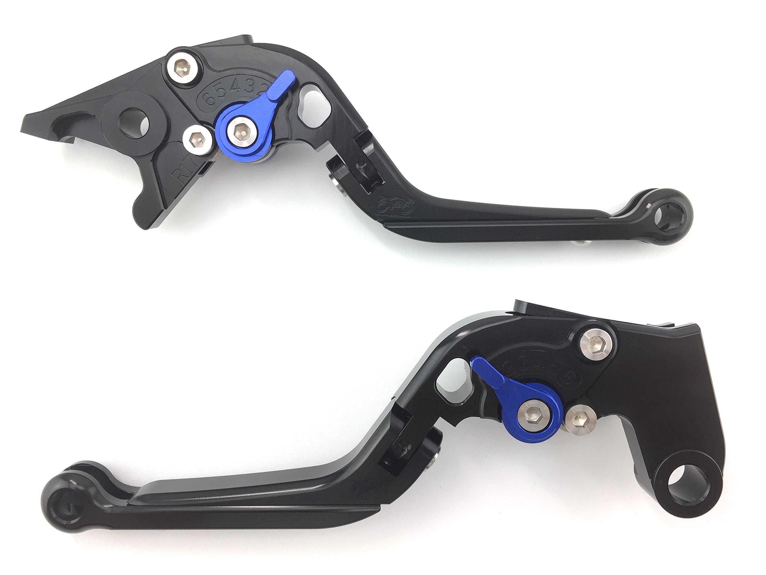 avdb-moto Coppia di leve regolabili e pieghevoli CNC Compatibile con Kawasaki Z300, Z300 ABS 2015 2016 2017