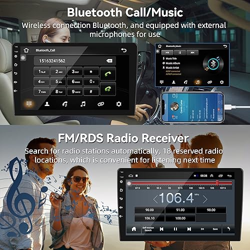 Miniatura 5 de Para Honda Pilot 2006-2008 Android Car Stereo 2+32G con WiFi Navegación GPS Reproductor de radio Espejo Link para AndroidiOS Teléfono 9 pulgadas HD