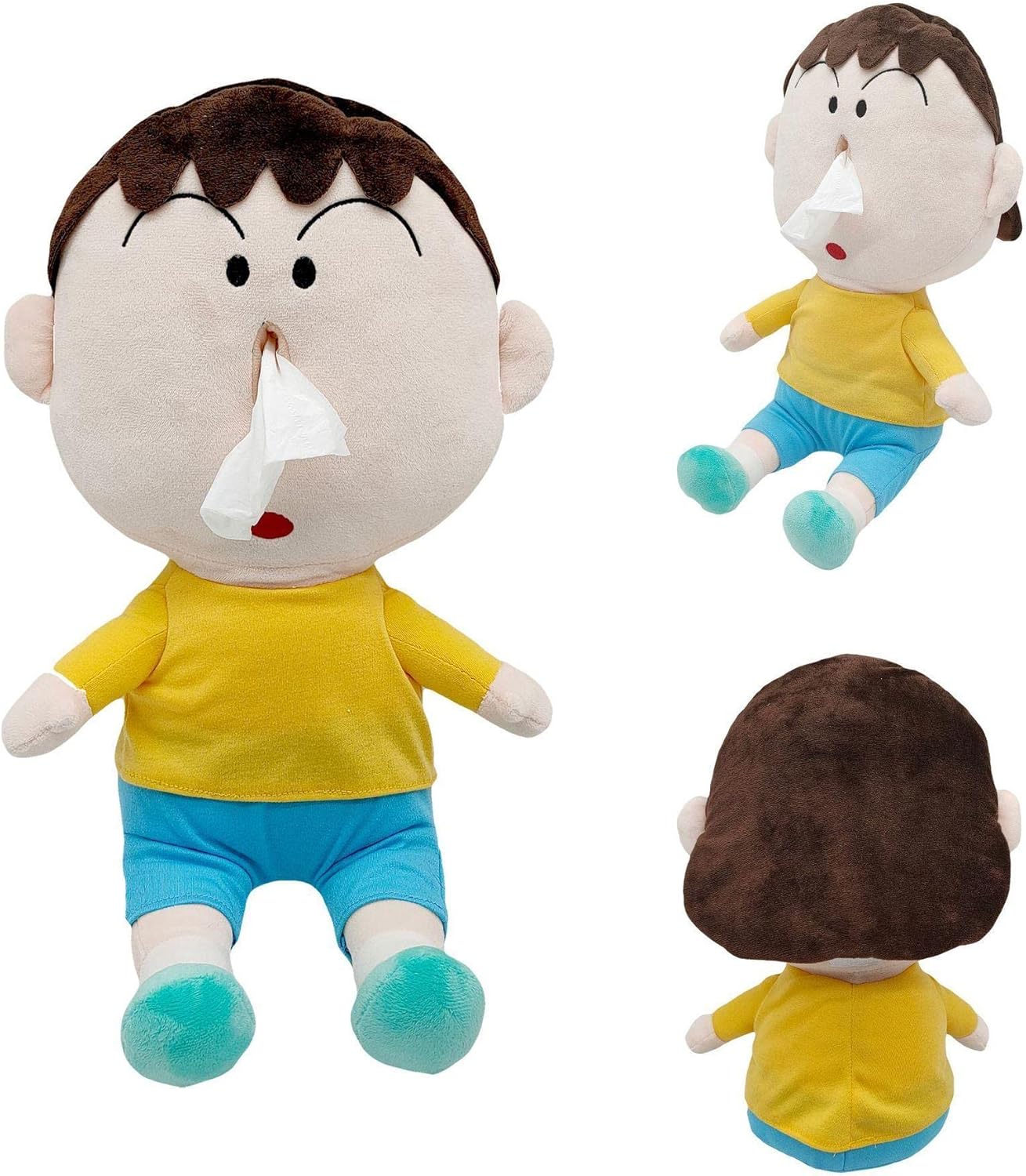 アイデアクレヨンしんちゃん ボーちゃん ハナミズ ティッシュケース ティッシュカバー ぬいぐるみ ボックスティッシュ 車 おしゃれ かわいい キャラクター グッズ 全国一律送料無料