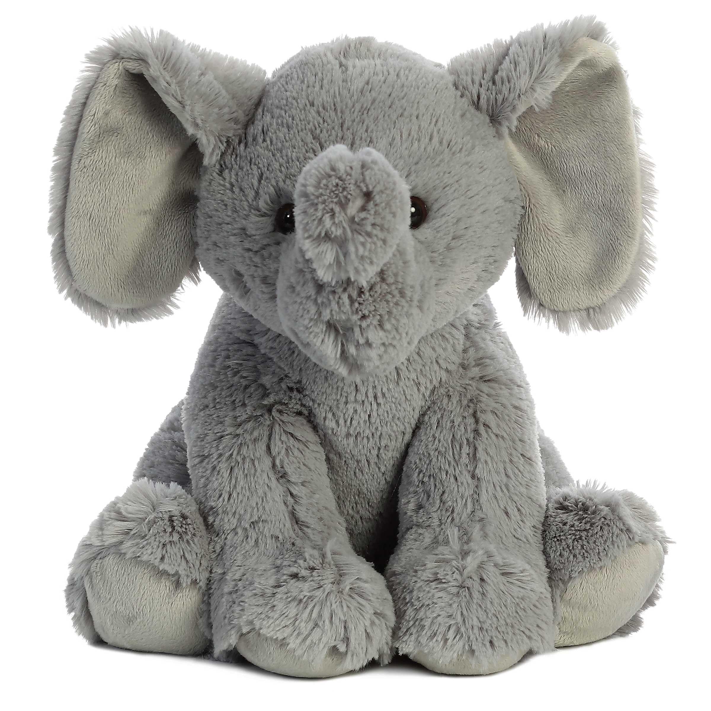 Aurora® Cuddly Elephant Stuffed Animal - Cozy Comfort - Endless Snuggles - Gray 14 Inches