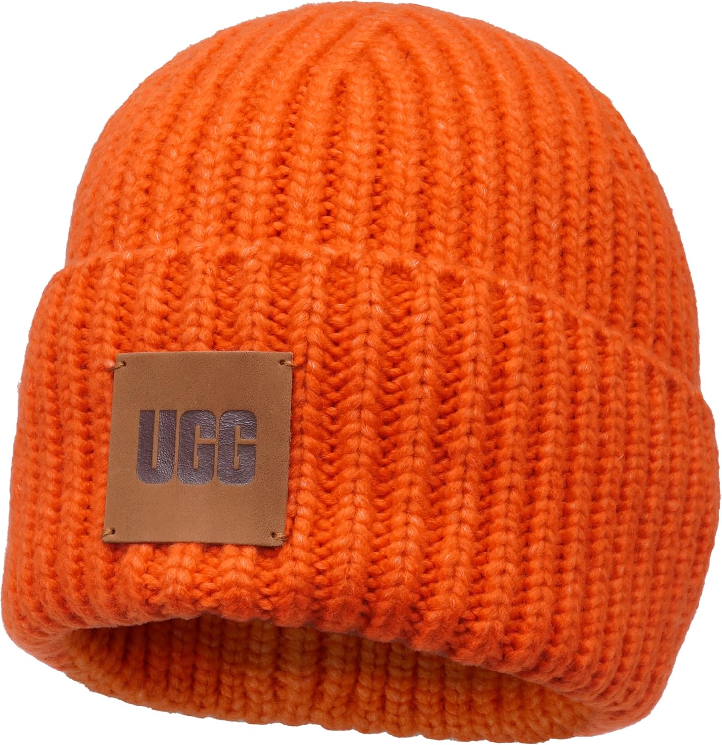 UGG Womens Chunky Rib Beanie with UGG Logo - Image 2
