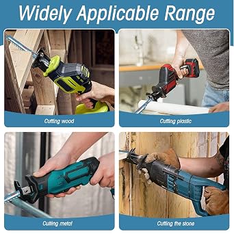 2PCS Reciprocating Saw Blades, 10 inch Concrete Saw Blade Masonry Cutting Blade Carbide Tipped Saws Blades Heavy Duty Recip Saws with Universal Shank for Brick Cement Composite Panel (S1543)