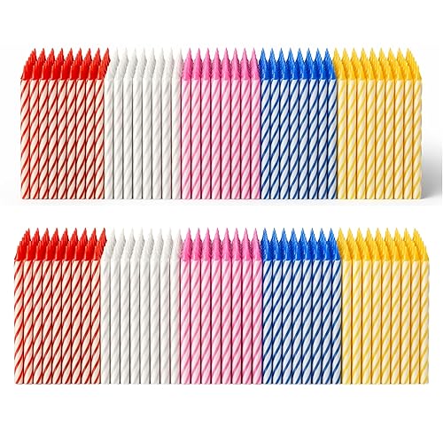 by Tugba Aydan - Birthday Candle - 144 Count Mix