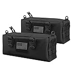 AMYIPO Tactical Pouch Multi-Purpose Large Capacity Increment Pouch Short Trips Bag (Black (2 PCS))