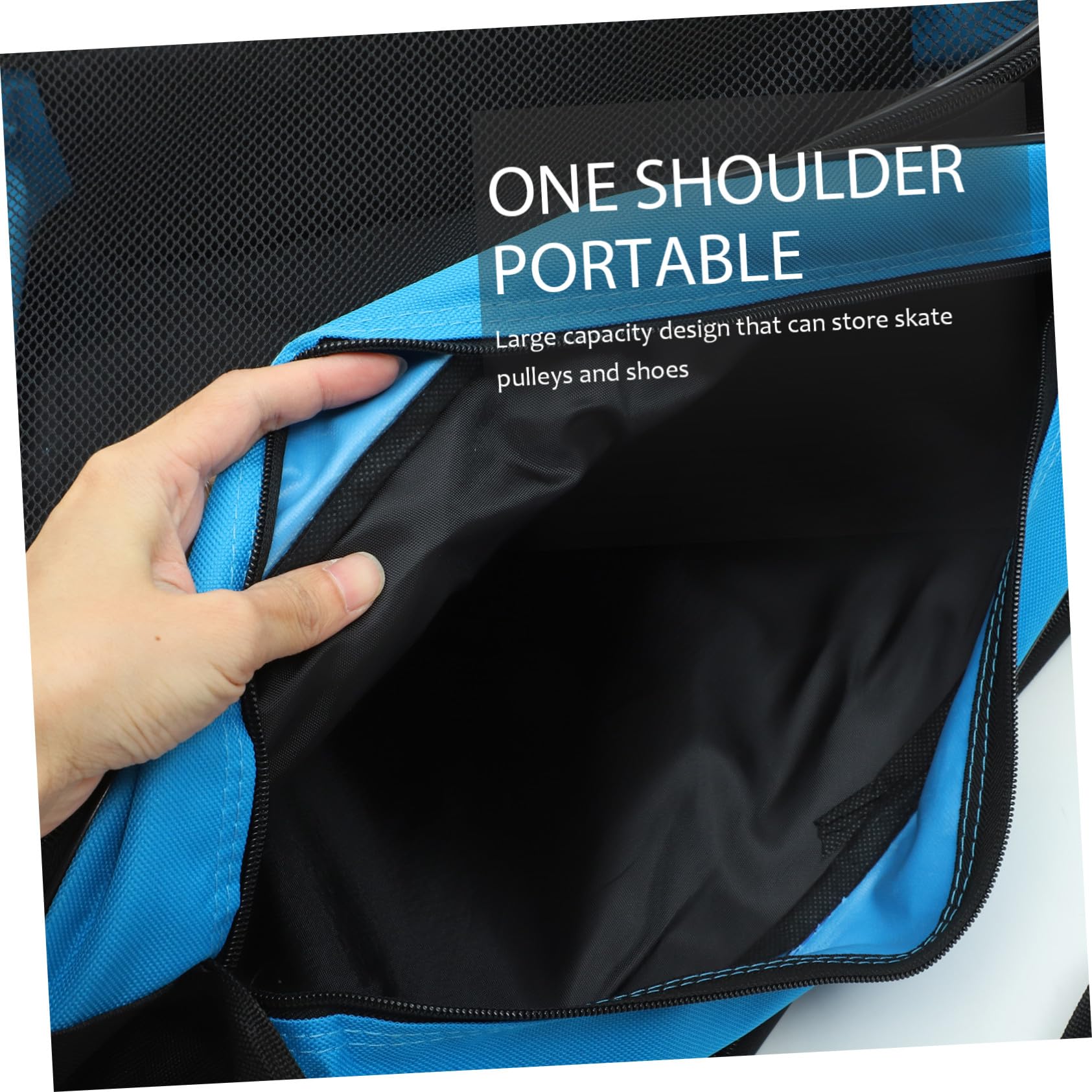 Borsa per Pattini da Ghiaccio e Roller Oxford Resistente, 2 Pezzi, Design Semplice e Funzionale per Uso Esterno e Trasporto Facile