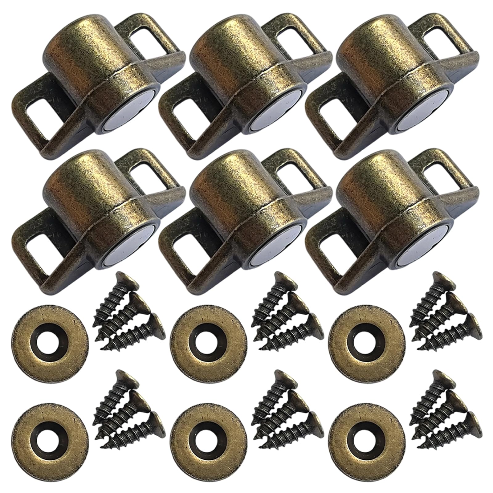 Zbiianxer Bronze 6Pack Versatiles Latches Suitable For Cabinets Closets Bookcases And Other Furniture Hardware Easyly Install Latches