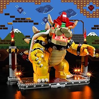 LED Light for Lego 71411 The Mighty Bowser Building Blocks Model,Design and Configuration Compatible with Model 71411(LED Light Only, Not Building Block Kit)