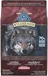 Blue Buffalo Wilderness Chicken Senior Dry Dog Food with Wholesome Grains + Antioxidant-Rich Fruits & Veggies, 33g Protein, Vibrant Energy for an Active Life, Made with Natural Ingredients, 24 lbs.