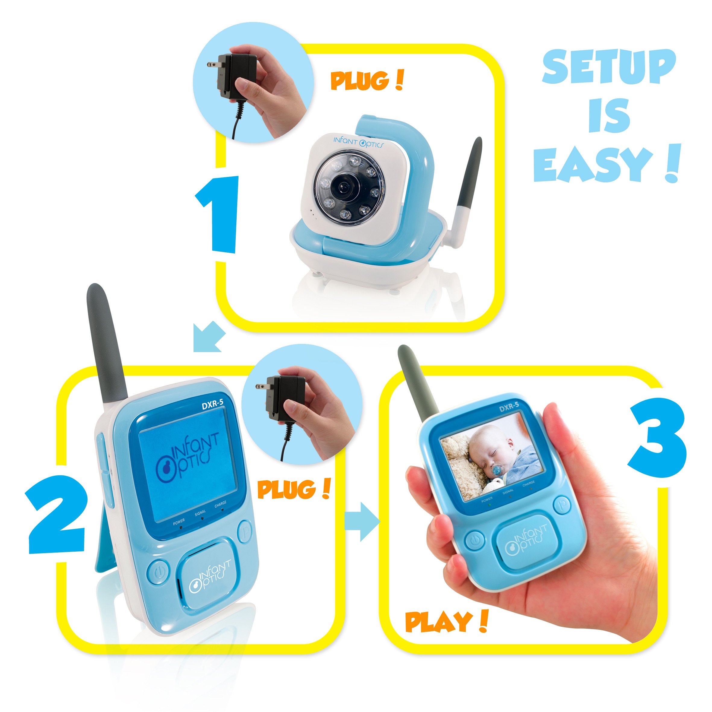Infant Optics DXR-5 2.4 GHz Digital Video Baby Monitor with Night Vision 3