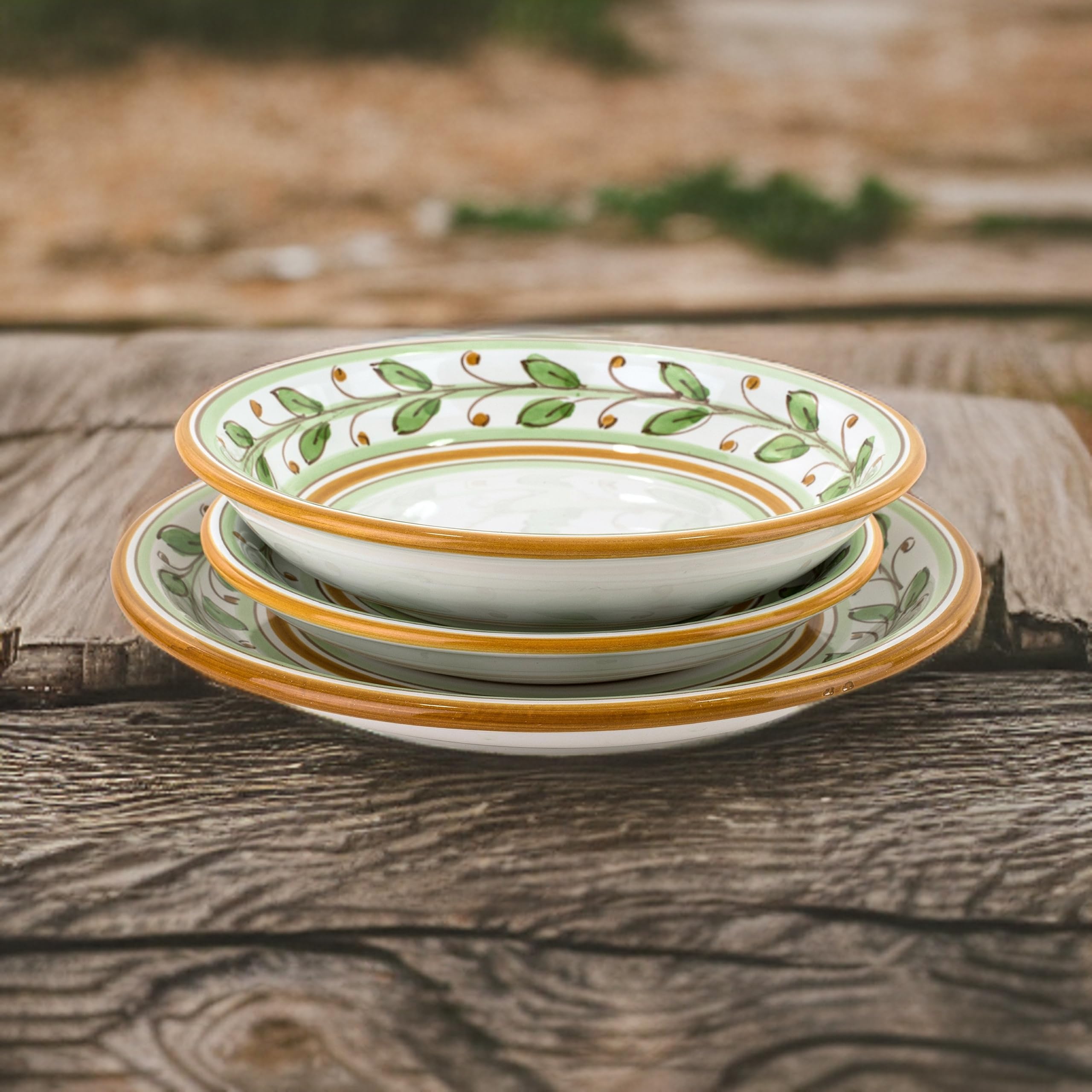 Lot de 3 Assiettes en céramique de Caltagirone