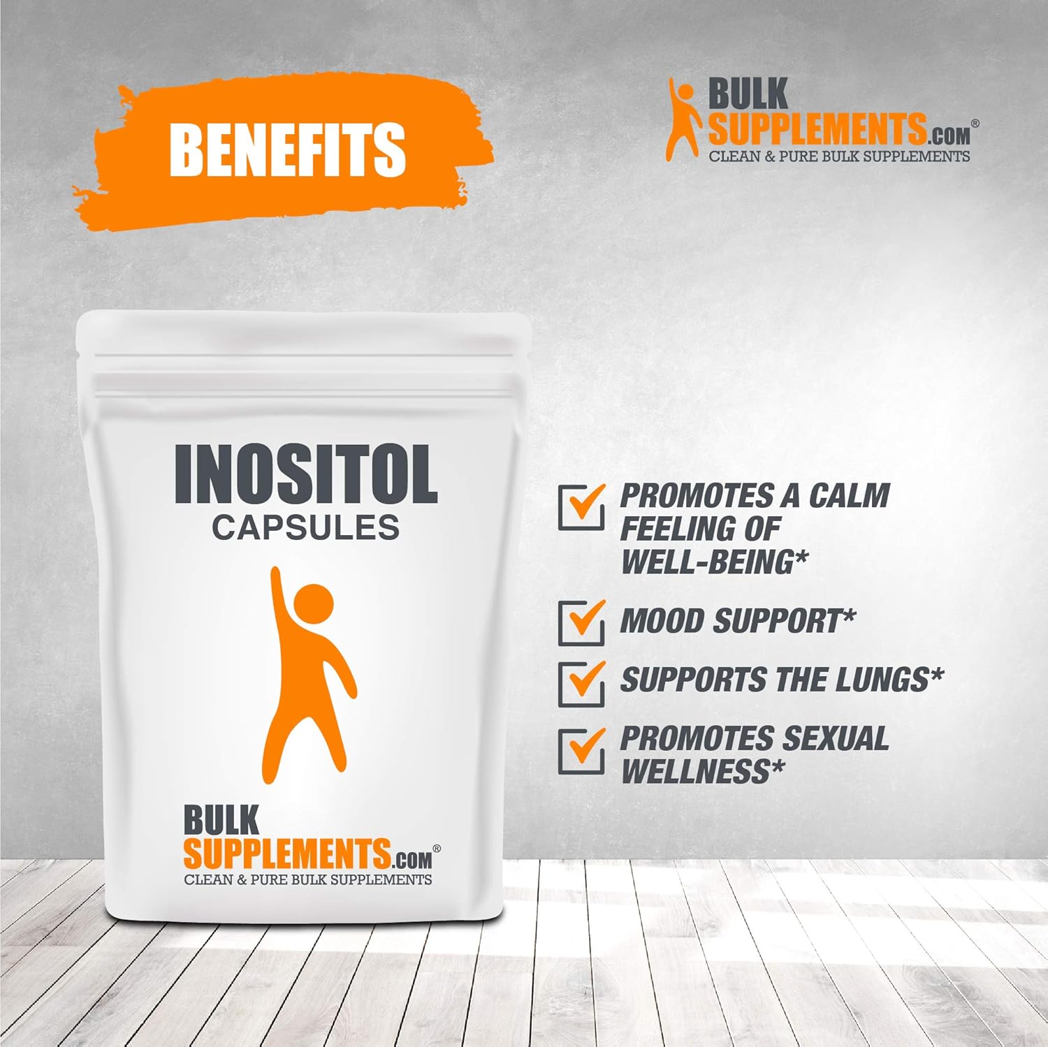 BulkSupplements Inositol (Vitamin B8) Capsules - Fertility Supplements for Women - Inositol Supplement - Liver Focus - Hormonal Balance for Women (100 Gelatin Capsules - 100 Servings) : Health & Household